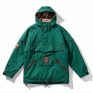 Vintage AJAK Norway Arctic Circle Anorak Jacket 90s Ski Hooded